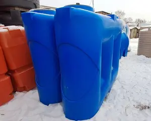 Пластиковая емкость Танк 3000 литров голубая — миниатюра